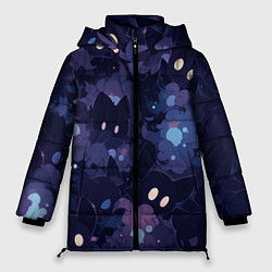 Женская зимняя куртка Фиолетовые котики