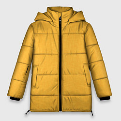 Женская зимняя куртка Жёлтый однотонный текстура