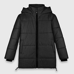 Женская зимняя куртка Тёмно-серый однотонный текстура
