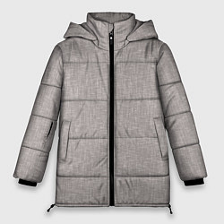 Женская зимняя куртка Текстура серо-бежевый однотонный