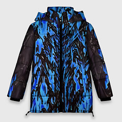 Женская зимняя куртка Демонический доспех синий