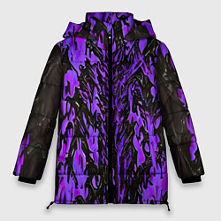 Женская зимняя куртка Демонический доспех фиолетовый