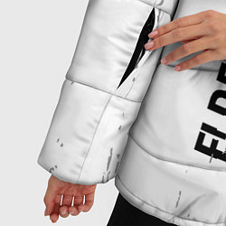 Куртка зимняя женская Elden Ring glitch на светлом фоне по-вертикали, цвет: 3D-черный — фото 2