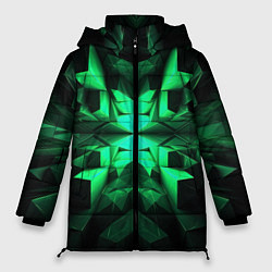 Женская зимняя куртка Абстрактное погружение в зелень