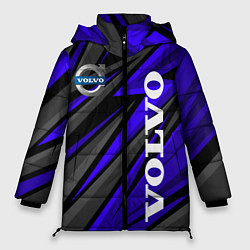 Куртка зимняя женская Volvo - Синий спортивный, цвет: 3D-черный