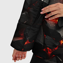 Куртка зимняя женская Гармоничная геометрия, цвет: 3D-черный — фото 2