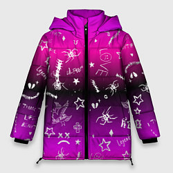 Женская зимняя куртка Тату Лил Пипа на фиолетовом