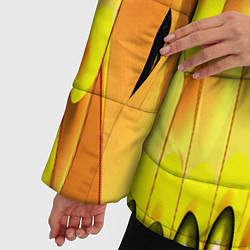 Куртка зимняя женская Желтые наплывы, цвет: 3D-черный — фото 2