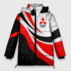 Куртка зимняя женская Evo racer mitsubishi - uniform, цвет: 3D-красный