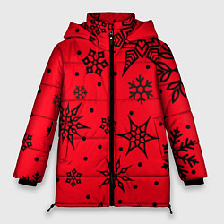 Куртка зимняя женская Праздничный снег, цвет: 3D-светло-серый