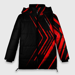 Куртка зимняя женская Красные стрелки, цвет: 3D-черный