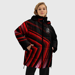 Куртка зимняя женская Mass Effect N7 special forces, цвет: 3D-черный — фото 2