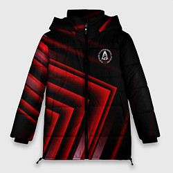 Куртка зимняя женская Mass Effect N7 special forces, цвет: 3D-красный