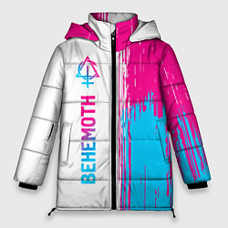 Женская зимняя куртка Behemoth neon gradient style по-вертикали