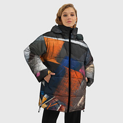 Куртка зимняя женская Меловая симфония, цвет: 3D-черный — фото 2