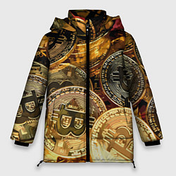 Куртка зимняя женская Золото цифровой эры, цвет: 3D-черный