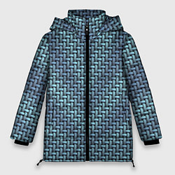 Женская зимняя куртка Текстура саржевого переплетения