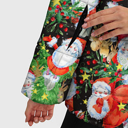 Куртка зимняя женская Деды Морозы с подарками, цвет: 3D-светло-серый — фото 2
