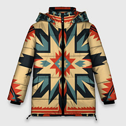 Женская зимняя куртка Орнамент в стиле американских индейцев