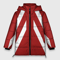 Женская зимняя куртка Дизайн с полосами шестидесятых