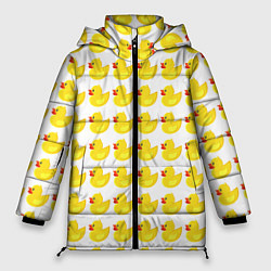 Женская зимняя куртка Семейка желтых резиновых уточек