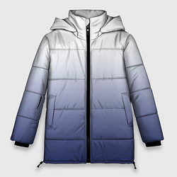 Женская зимняя куртка Туманный градиент бело-синий