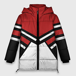 Женская зимняя куртка Советский спорт с полосами