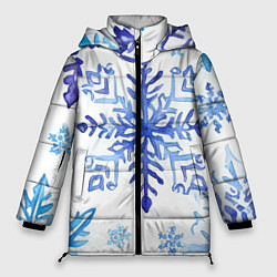 Женская зимняя куртка Снежинки падают