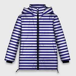 Куртка зимняя женская Тельняшка моряка, цвет: 3D-светло-серый