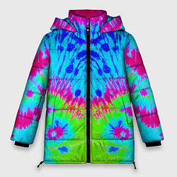 Женская зимняя куртка Tie-Dye abstraction