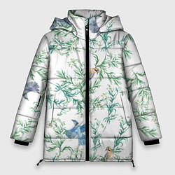 Женская зимняя куртка Полынь и птицы
