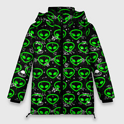 Куртка зимняя женская Super alien, цвет: 3D-черный