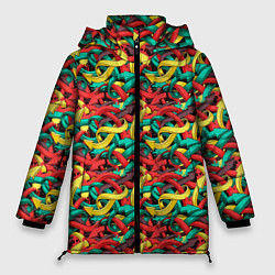 Женская зимняя куртка Переплетающиеся стрелки