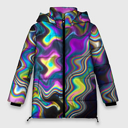 Женская зимняя куртка Волнистые абстрактные волны