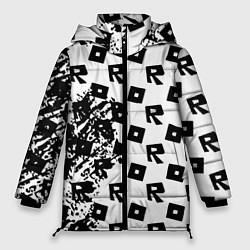 Женская зимняя куртка Roblox pattern game black