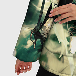 Куртка зимняя женская Геншин импакт персонажи, цвет: 3D-черный — фото 2