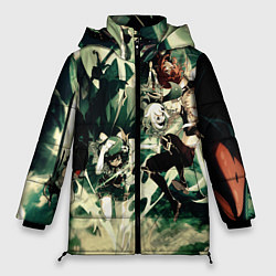 Куртка зимняя женская Геншин импакт персонажи, цвет: 3D-черный