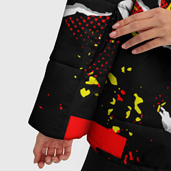 Куртка зимняя женская Abstractionism pattern, цвет: 3D-светло-серый — фото 2