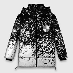 Куртка зимняя женская BMW краски текстура, цвет: 3D-светло-серый