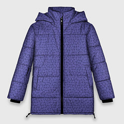 Женская зимняя куртка Текстура однотонный сиреневый