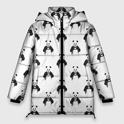Женская зимняя куртка Panda love - pattern