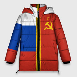 Куртка зимняя женская Россия и СССР, цвет: 3D-черный