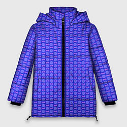 Куртка зимняя женская Паттерн мягкие круглые звездочки, цвет: 3D-красный