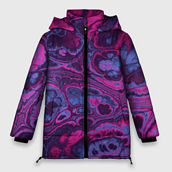 Женская зимняя куртка Абстрактный разноцветный узор