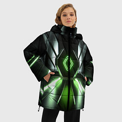 Куртка зимняя женская Зеленый луч, цвет: 3D-красный — фото 2