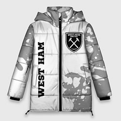 Женская зимняя куртка West Ham sport на светлом фоне вертикально