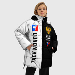 Куртка зимняя женская Тхэквондо черный и белый, цвет: 3D-черный — фото 2