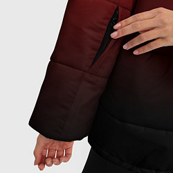 Куртка зимняя женская Манчестер Юнайтед градиент спорт, цвет: 3D-красный — фото 2