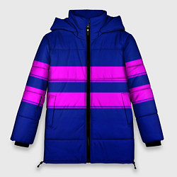 Женская зимняя куртка Фриск frisk Undertale полосы