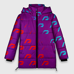 Женская зимняя куртка НФС лого градиент текстура